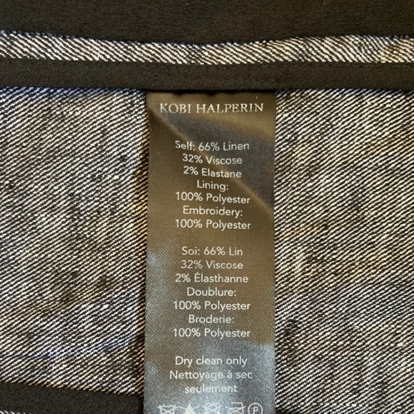 Kobi Halperin Linen Embroidered Grey Blazer Jacket
Size XS - Picture 7 of 9